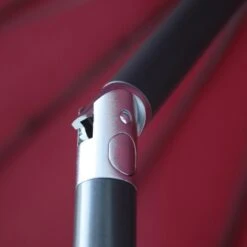 Marktschirm Limon Ø 270 Cm Burgund Mit Kurbel -Outdoor Schirm Verkauf 048124986097 CU02 020914 L