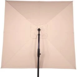 Ampelschirm Peoria 300 Cm X 300 Cm Beige Mit Kurbel -Outdoor Schirm Verkauf 048124992906 CU05 310719 L