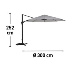 Ampelschirm Mendota Ø 300 Cm Ecru Mit Kurbelmechanik 16 Ampelschirm Mendota Ø 300 Cm Ecru Mit Kurbelmechanik -Outdoor Schirm Verkauf 048126607143 VM01 290920 L