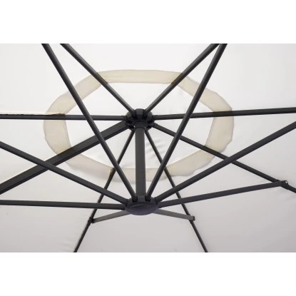 Ampelschirm Mendota Ø 340 Cm Ecru Mit Kurbelmechanik 8 Ampelschirm Mendota Ø 340 Cm Ecru Mit Kurbelmechanik – Bild 6