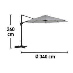 Ampelschirm Mendota Ø 340 Cm Ecru Mit Kurbelmechanik 16 Ampelschirm Mendota Ø 340 Cm Ecru Mit Kurbelmechanik -Outdoor Schirm Verkauf 048126607150 VM01 290920 L