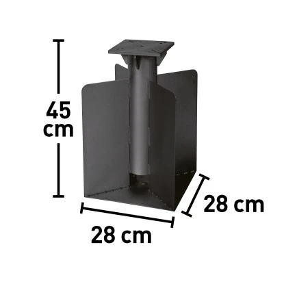 Schirmständer Dunn Rock Versenkbar Anthrazit 9 Kg 4 Schirmständer Dunn Rock Versenkbar Anthrazit 9 Kg – Bild 2