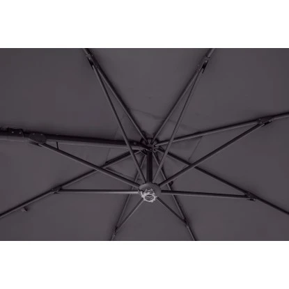 Ampelschirm Moga Ø 300 Cm Grey Mit Kurbelmechanik 7 Ampelschirm Moga Ø 300 Cm Grey Mit Kurbelmechanik – Bild 5