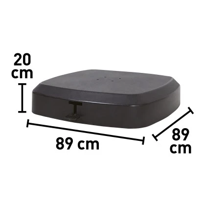 Schirmständer Eurong Anthrazit 150 Kg 4 Schirmständer Eurong Anthrazit 150 Kg – Bild 2