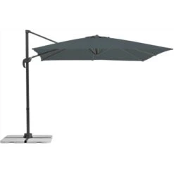 Schneider Ampelschirm Rhodos Junior270 Cm X 270 Cm Anthrazit Mit Kurbelmechani