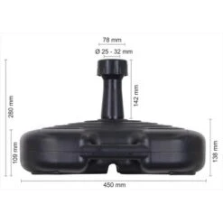 Schneider PE-Schirmständer Anthrazit Ca. 20 Liter 10 Schneider PE-Schirmständer Anthrazit Ca. 20 Liter -Outdoor Schirm Verkauf 1032465 4