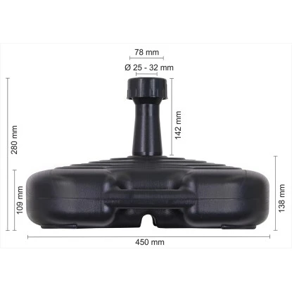 Schneider PE-Schirmständer Anthrazit Ca. 20 Liter 6 Schneider PE-Schirmständer Anthrazit Ca. 20 Liter – Bild 4
