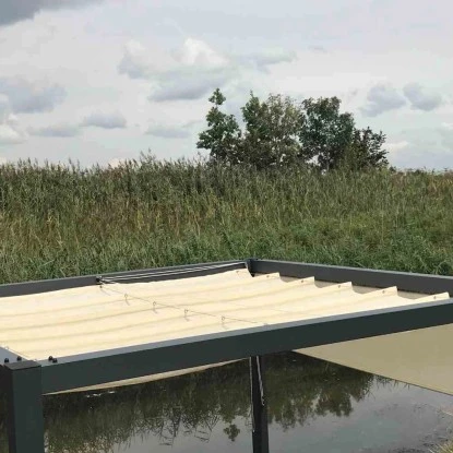 Nesling Falt-Sonnensegel Coolfit Weiß 290 Cm X 500 Cm 16 Nesling Falt-Sonnensegel Coolfit Weiß 290 Cm X 500 Cm – Bild 14