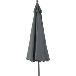 Siena Garden Marktschirm Tropico Ø 200 Cm Grau Mit Push-Up Mechanik -Outdoor Schirm Verkauf 1346 560624 mittelstoc 10