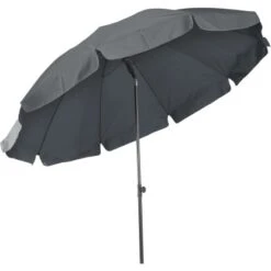 Siena Garden Marktschirm Tropico Ø 200 Cm Grau Mit Push-Up Mechanik -Outdoor Schirm Verkauf 1346 560624 mittelstoc 15