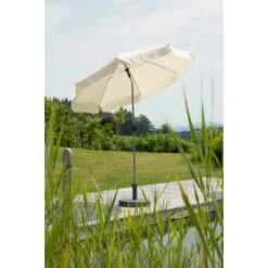 Schneider Sonnenschirm Locarno Natur Ø 200 Cm -Outdoor Schirm Verkauf 144002 2630 6