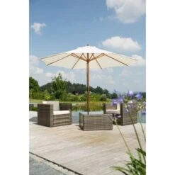 Schneider Schirme Marktschirm Malaga Ø 300 Cm Mit Seilzugmechanik -Outdoor Schirm Verkauf 144022 2630 4