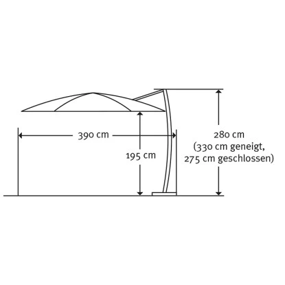 Schneider Schirme Ampelschirm Rhodos Ø 350 Cm Sand Mit Kurbelmechanik 11 Schneider Schirme Ampelschirm Rhodos Ø 350 Cm Sand Mit Kurbelmechanik – Bild 9