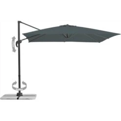 Schneider Ampelschirm Rhodos Junior270 Cm X 270 Cm Anthrazit Mit Kurbelmechani -Outdoor Schirm Verkauf 144100 2630 1 1