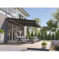 Wismar Gelenkarmmarkise Classic 350 Cm X 200 Cm Dunkelgrau -Outdoor Schirm Verkauf 146787 2354 AB 04 1