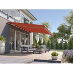 Wismar Gelenkarmmarkise Classic 300 Cm X 250 Cm Orange-Braun -Outdoor Schirm Verkauf 146792 2354 AB 04