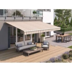Wismar Gelenkarmmarkise Classic 500 Cm X 300 Cm Braun-Beige -Outdoor Schirm Verkauf 146796 2354 AB 02 1