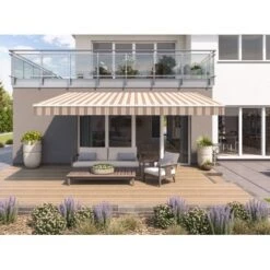 Wismar Gelenkarmmarkise Classic 600 Cm X 200 Cm Braun-Beige -Outdoor Schirm Verkauf 146796 2354 AB 03