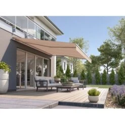 Wismar Gelenkarmmarkise Classic 350 Cm X 300 Cm Braun-Beige -Outdoor Schirm Verkauf 146796 2354 AB 04 3