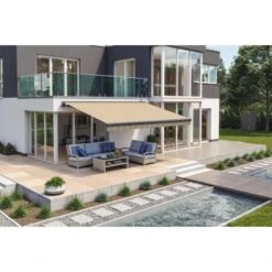 Wismar Teilhülsenmarkise 350 Cm X 250 Cm Beige -Outdoor Schirm Verkauf 148356 2354 AB 02