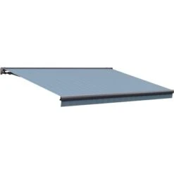 Wismar Teilhülsenmarkise 500 Cm X 300 Cm Blau-Grau