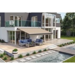 Wismar Teilhülsenmarkise 350 Cm X 200 Cm Beige-Braun -Outdoor Schirm Verkauf 148522 2354 AB 02 7