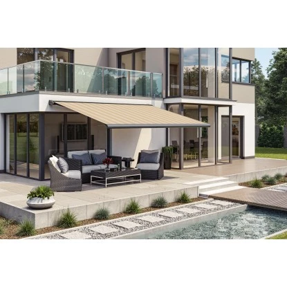 Wismar Kassettenmarkise S-Compact 500 Cm X 200 Cm Beige 4 Wismar Kassettenmarkise S-Compact 500 Cm X 200 Cm Beige – Bild 2