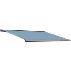 Wismar Kassettenmarkise S-Compact 400 Cm X 200 Cm Blau-Grau