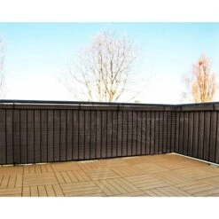 Gartenfreude Polyrattan Sichtschutz 300 Cm X 75 Cm Bicolour Braun -Outdoor Schirm Verkauf 159715 4655 pt04