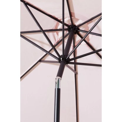 Gartenfreude Marktschirm Ø 270 Cm Hellrosa Mit Kurbelmechanik 5 Gartenfreude Marktschirm Ø 270 Cm Hellrosa Mit Kurbelmechanik – Bild 3