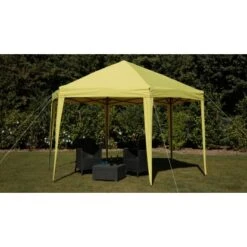 Tepro Faltpavillon Aruba 350 Cm X 400 Cm Lemon -Outdoor Schirm Verkauf 168777 2400 12