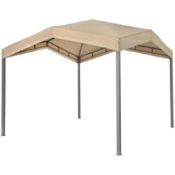 Tepro Pavillon Marabo 305 Cm X 305 Cm Taupe -Outdoor Schirm Verkauf 168879 2400 1