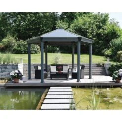 Palram - Canopia Gartenpavillon Roma 4.1 X 3.6 Anthrazit -Outdoor Schirm Verkauf 1931641 4695 7