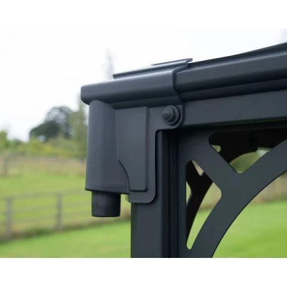 Palram - Canopia Gartenpavillon Palermo 3 X 3 Anthrazit 9 Palram - Canopia Gartenpavillon Palermo 3 X 3 Anthrazit – Bild 7