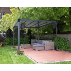 Palram - Canopia Gartenpavillon Milano 3.1 X 3.1 Anthrazit -Outdoor Schirm Verkauf 1932144 4695 1