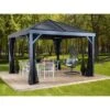 Sojag Aluminium Pavillon South Beach 12 X 12 Anthrazit 363 Cm X 363 Cm X 310 Cm -Outdoor Schirm Verkauf 1 sj05500southbeach12x12 1