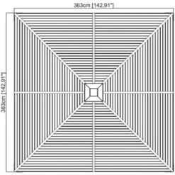 Sojag Aluminium Pavillon South Beach 12 X 12 Anthrazit 363 Cm X 363 Cm X 310 Cm -Outdoor Schirm Verkauf 1 sj05500southbeach12x12 6