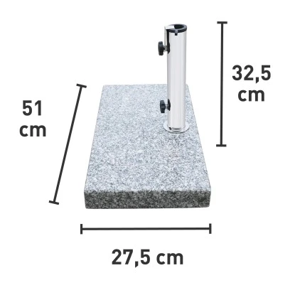 Schirmständer Granada Grau 20 Kg 4 Schirmständer Granada Grau 20 Kg – Bild 2