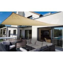 Floracord Dreiecksonnensegel Elfenbein 460 Cm X 460 Cm X 460 Cm