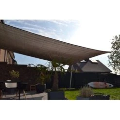 Floracord Vierecksonnensegel HDPE Grau 400 Cm X 500 Cm -Outdoor Schirm Verkauf 2692481 2