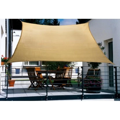 Floracord Balkonsonnensegel HDPE Weizen 270 Cm X 140 Cm 3 Floracord Balkonsonnensegel HDPE Weizen 270 Cm X 140 Cm