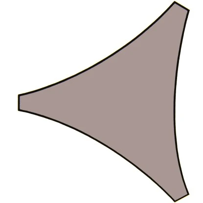 Perel Dreieck-Sonnensegel 360 Cm X 360 Cm Braun-Grau 6 Perel Dreieck-Sonnensegel 360 Cm X 360 Cm Braun-Grau – Bild 4