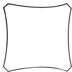 Perel Viereck-Sonnensegel Wasserdurchlässig 360 Cm X 360 Cm -Outdoor Schirm Verkauf 288175 1717 5