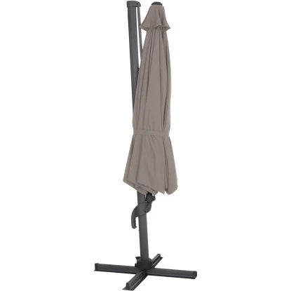 Siena Garden Ampelschirm Ø 350 Cm Taupe Mit Kurbelmechanik 5 Siena Garden Ampelschirm Ø 350 Cm Taupe Mit Kurbelmechanik – Bild 3