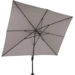 Siena Garden Ampelschirm Cirrus 350 Cm X 350 Cm Anthrazit Mit Kurbelmechanik -Outdoor Schirm Verkauf 317402 L87434 12