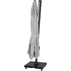 Siena Garden Ampelschirm Cirrus 350 Cm X 350 Cm Anthrazit Mit Kurbelmechanik -Outdoor Schirm Verkauf 317402 L87434 13