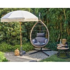 Siena Garden Marktschirm Maui Ø 180 Cm Natur Mit Schieber -Outdoor Schirm Verkauf 317453 L30525 10