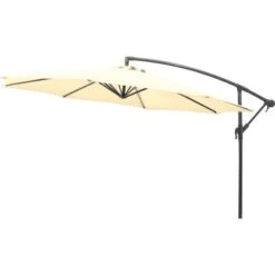 Gartenfreunde Ampelschirm Ø 300 Cm Creme Mit Kurbel -Outdoor Schirm Verkauf 320926 4655 42510839043415
