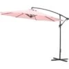 Gartenfreunde Ampelschirm Ø 300 Cm Pastell Rosa Mit Kurbel -Outdoor Schirm Verkauf 320928 4655 4251083904365