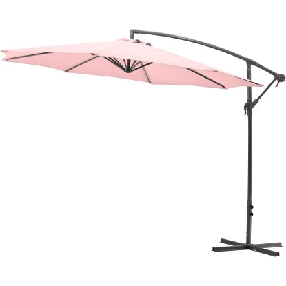 Gartenfreunde Ampelschirm Ø 300 Cm Pastell Rosa Mit Kurbel 3 Gartenfreunde Ampelschirm Ø 300 Cm Pastell Rosa Mit Kurbel